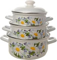 Кастрюля Лысьвенские эмали Ромашковое поле С-124АП2/4