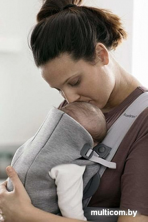 Рюкзак-переноска BabyBjorn Mini 3D Jersey (светло-серый)