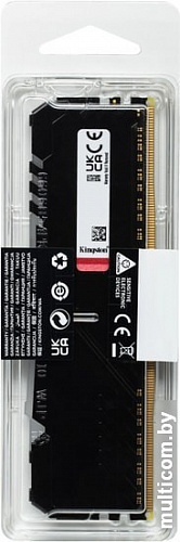 Оперативная память Kingston FURY Beast RGB 16GB DDR4 PC4-24000 KF430C15BB1A/16