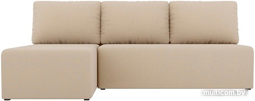 Угловой диван Mio Tesoro Берген левый (рогожка, бежевый)