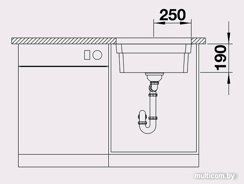 Кухонная мойка Blanco Etagon 500-U [521841]