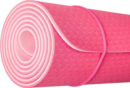 Набор для йоги Sundays Fitness Гантель IR92005 2x1кг + Коврик IR97503 (красный, розовый)