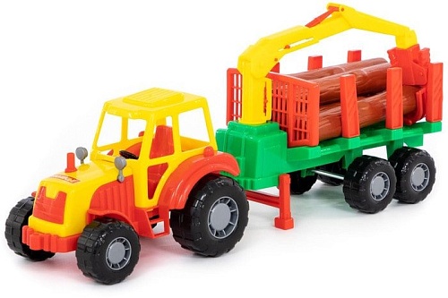 Полесье Мастер трактор с полуприцепом-лесовозом 35295