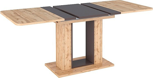 Кухонный стол Signal Twins 140/180x80 (дуб вотан/коричневый)