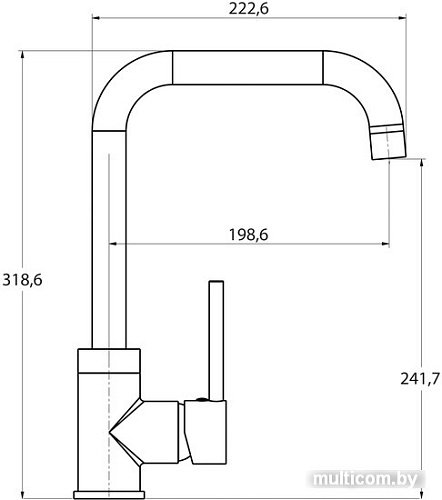 Смеситель Aquasanita Mirrus 5063 (силика)