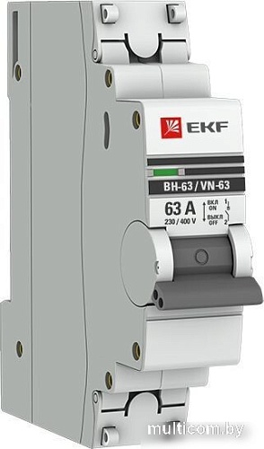 Выключатель нагрузки EKF PROxima ВН-63 1P 25А SL63-1-25-pro