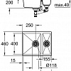 Кухонная мойка Grohe K500 60-C 55.5/46 1.5 31648AP0 (черный гранит)