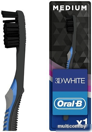 Зубная щетка Oral-B 3D White Whitening Black средней жесткости (1 шт)