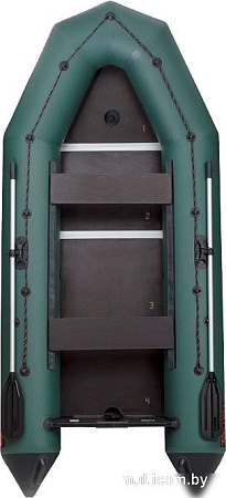 Моторно-гребная лодка Leader Boats Тайга-340 киль 0062872 (зеленый)