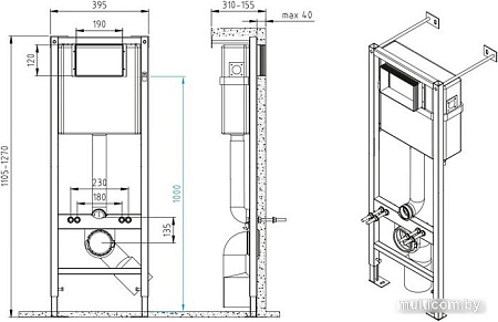 Унитаз подвесной Cersanit Street Fusion Vortex Dpl Eo 64578