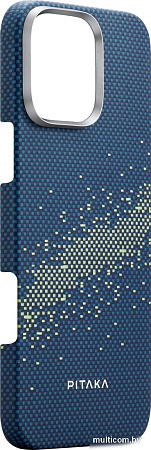 Чехол для телефона Pitaka StarPeak Tactile Woven для iPhone 16 Pro Max (синий)