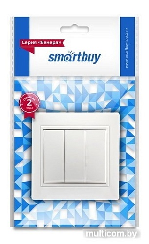 Выключатель Smart Buy SBE-01w-10-SW3-0