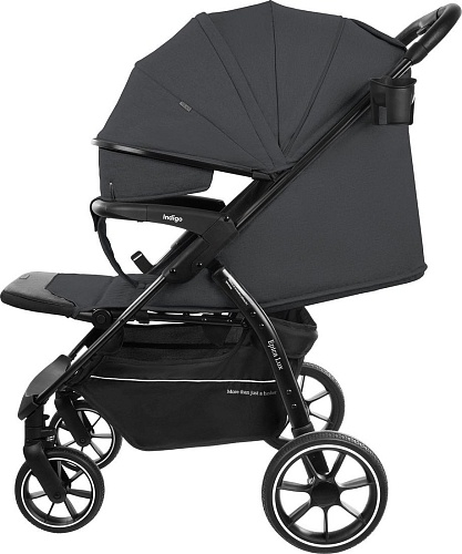 Коляска прогулочная «книга» Indigo Epica Lux S (темно-серый)