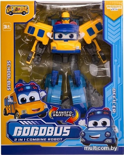 Трансформер GoGo Bus Школьный автобус Полицейский 2 в 1 YS4013A