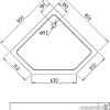 Душевой поддон Gemy ST09T 80x80