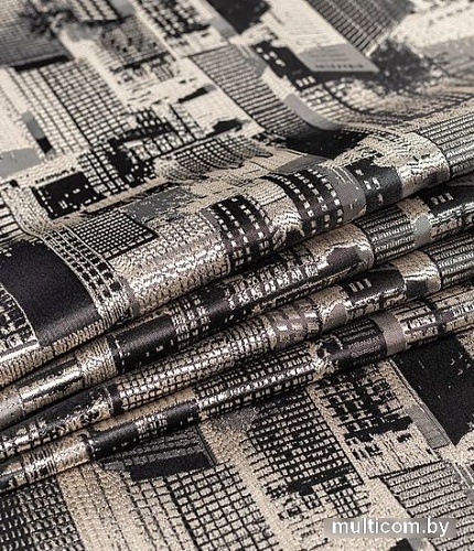 Штора Legrand Мегаполис 1.5x2.8 58120643 (черный/бежевый)