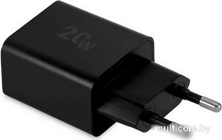 Сетевое зарядное Digma DGW2D (черный)