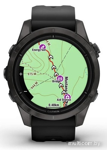 Умные часы Garmin Epix Pro Gen 2 Sapphire 42 мм (карбоново-серый титан/черный)