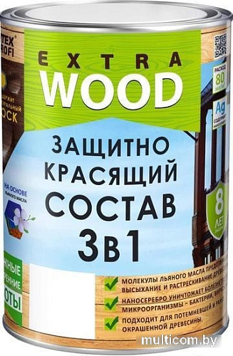 Пропитка Farbitex Profi Wood Extra 3в1 0.8 л (тик)