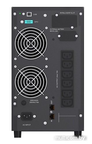 Источник бесперебойного питания Mustek PowerMust 2016 LCD (2KVA), Online, IEC [98-ONC-X2016]