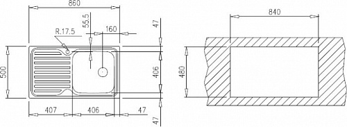 Кухонная мойка TEKA Classico 1C 1E CN [10119056]