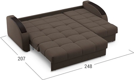 Угловой диван Moon Trade Рио 109 002920 (коричневый)