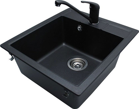Кухонная мойка Aquasanita Nova SQN100W (black metallic 601)