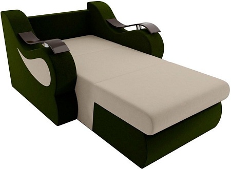 Кресло Лига диванов Меркурий 100672 80 см (бежевый/зеленый)