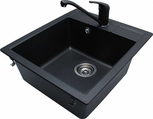 Кухонная мойка Aquasanita Nova SQN100W (black metallic 601)
