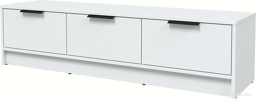 Тумба Интерлиния ТВ Концепт КТ-ТВ3-35 (белый платинум/белый платинум)