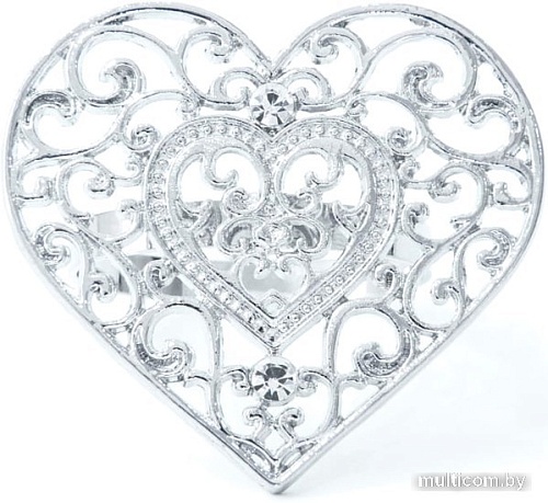 Кольцо для салфеток Arya Heart 8680943222732 (4 шт, серебряный)