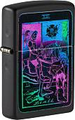 Зажигалка Zippo Black Light Tarot Card Design 49698-000003