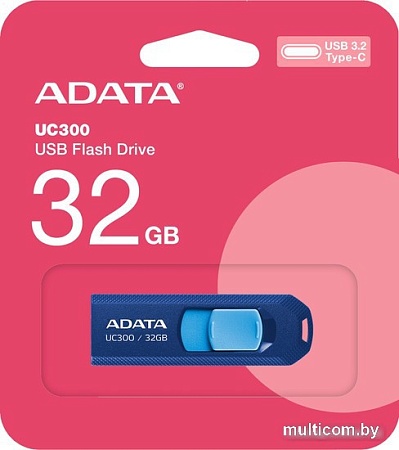 USB Flash ADATA UC300 32GB (синий/голубой)