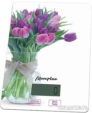 Кухонные весы Матрена МА-037 (тюльпаны)