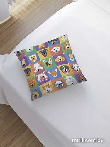 Чехол на подушку JoyArty Лающие друзья sl_14785