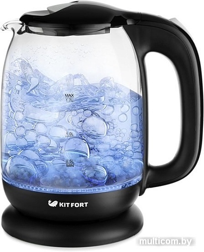 Чайник Kitfort KT-625-5 (черный/серый)