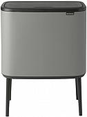 Brabantia Bo Touch Bin 11+23 л (минерально-серый)