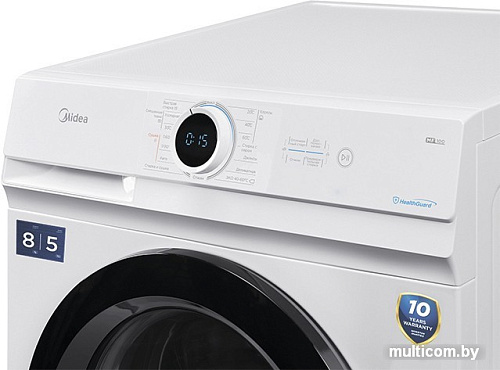 Стирально-сушильная машина Midea Lunar MF100D80BS/W-RU