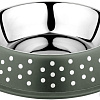 Миска Duvo Plus Деко 13834/DV (зеленый в белый горох)