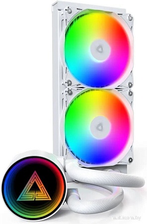 Система жидкостного охлаждения для процессора Montech LightFlow ARGB 240 (белый)