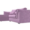 Угловой диван Mebelico Пекин 115413L (левый, микровельвет, сиреневый)