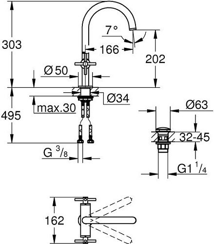 Смеситель Grohe Atrio 21019003