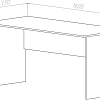 Стол МДК СП5 1600x730x750 (дуб вотан)