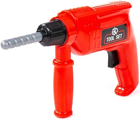 Дрель игрушечная Полесье 90461 (красный)