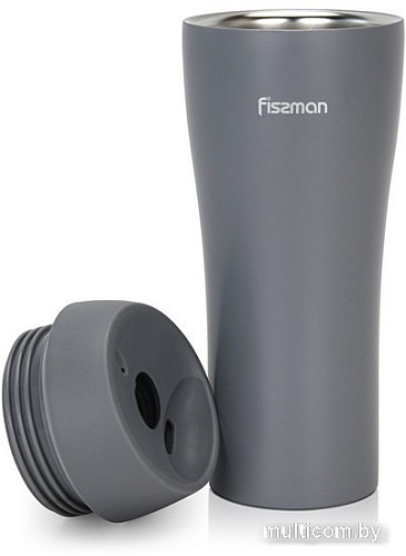Термокружка Fissman 9885 420мл (серый)