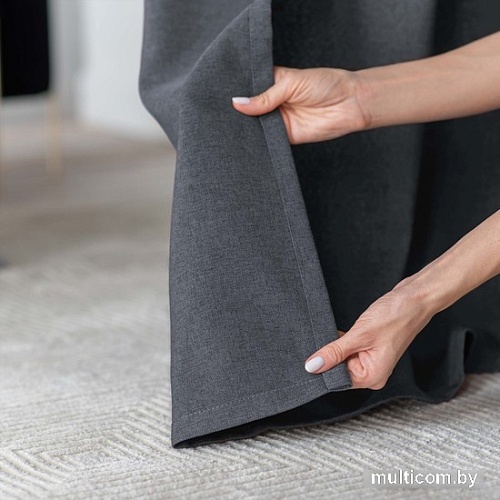 Комплект штор Pasionaria Ибица 280x230 (2 шт, темно-серый)