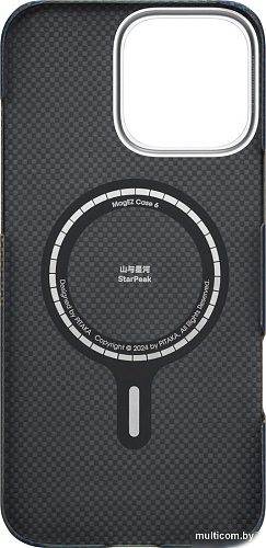Чехол для телефона Pitaka StarPeak Tactile Woven для iPhone 16 Pro Max (синий)