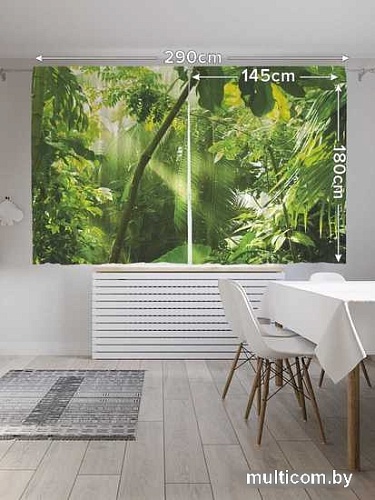 Комплект штор JoyArty Утро в тропиках 1.45x1.8 м pox_38868_145x180 (2 шт)