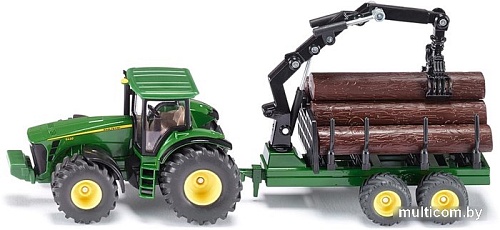 Трактор Siku John Deere 8430 с трейлером 1954