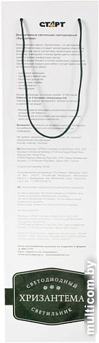 Ночник Старт LED Хризантема 3 (белый)